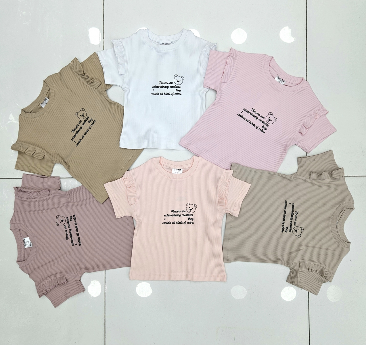 TSHIRT KOL GUPURLU AYICIK BAS K.KOL