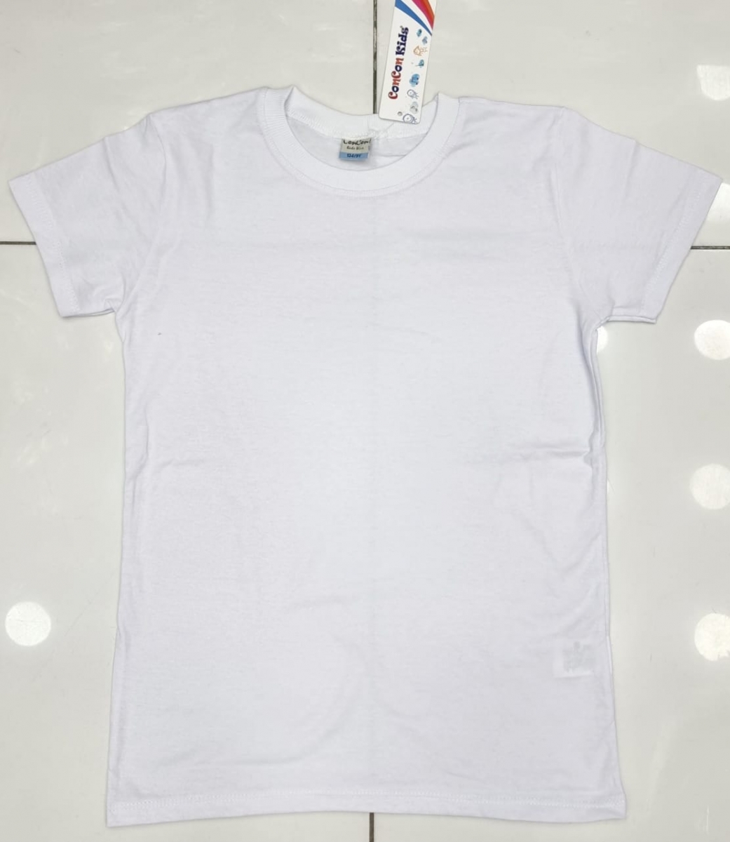 TSHIRT DUZ BEYAZ K.KOL GARSON