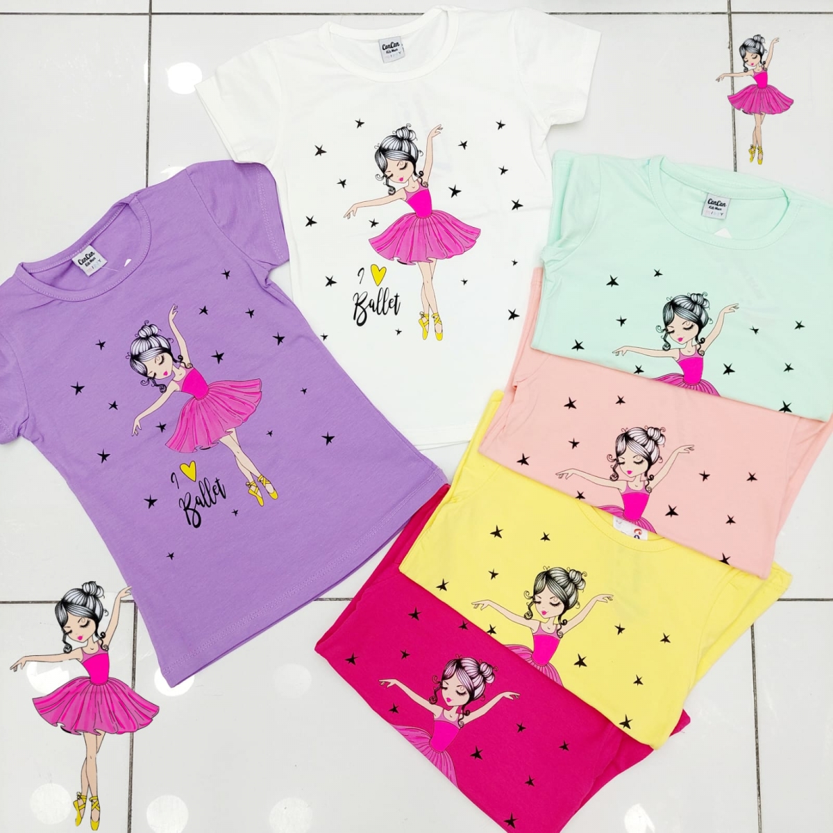 TSHIRT KIZ BALERIN BAS K.KOL