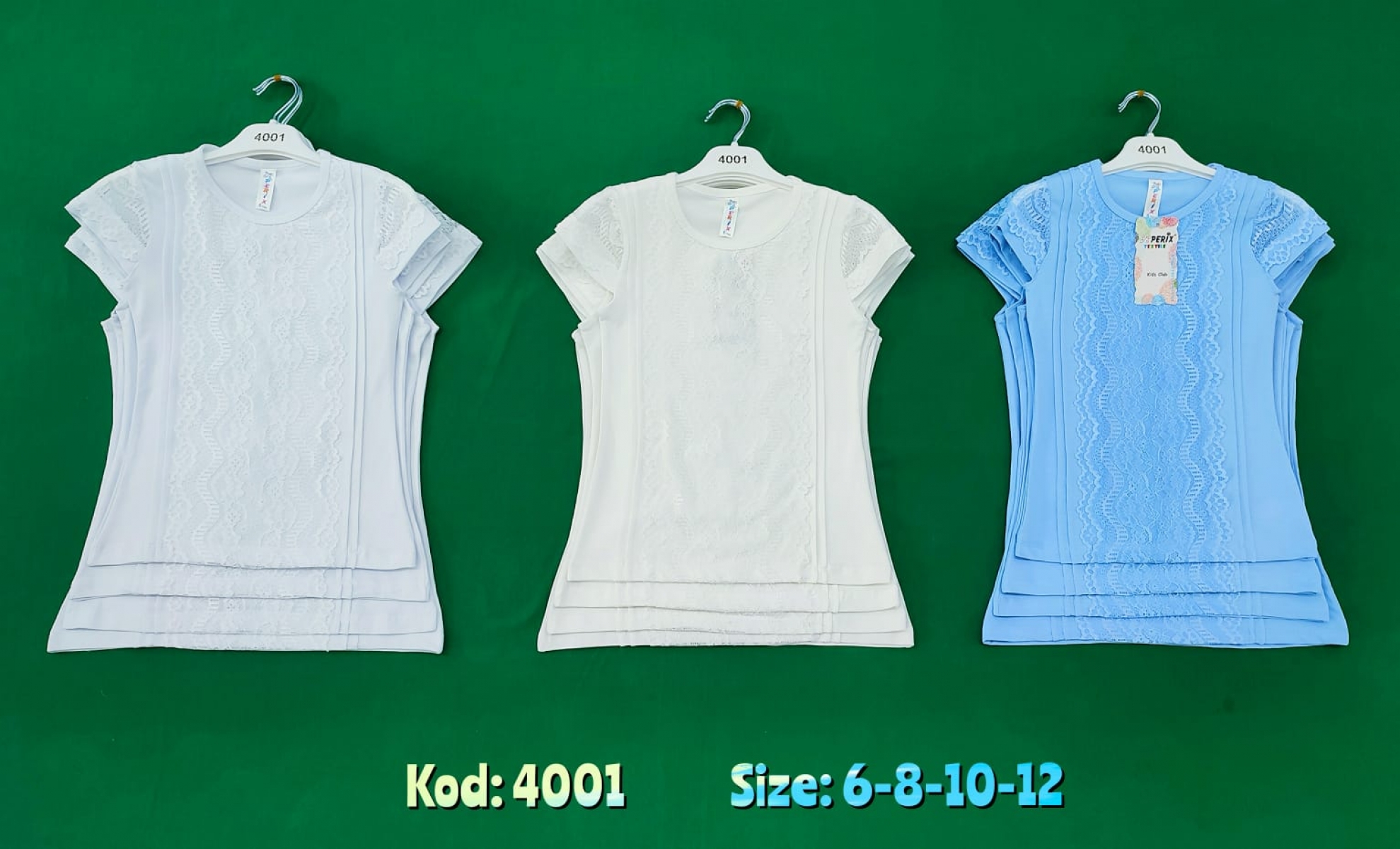 TSHIRT OKLUULUK ON DANTELLI K.KOL