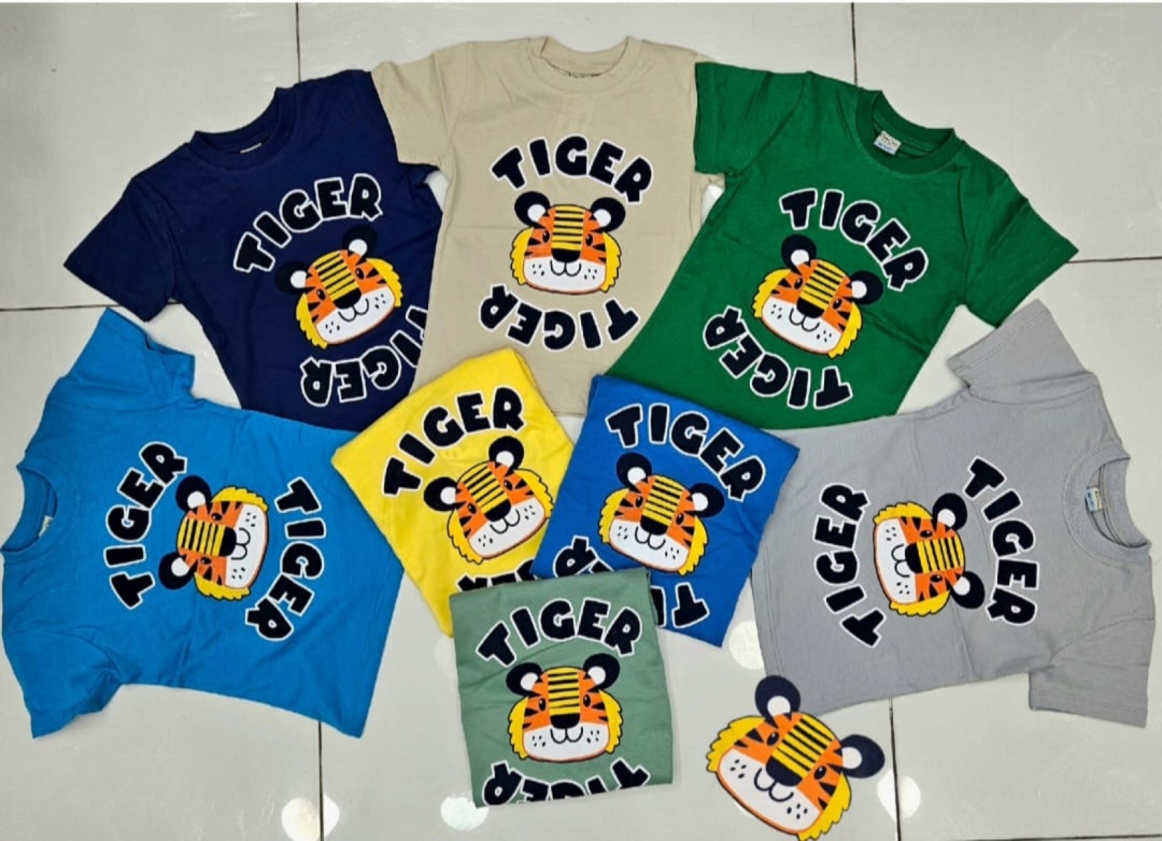 TSHIRT TIGER BAS K.KOL