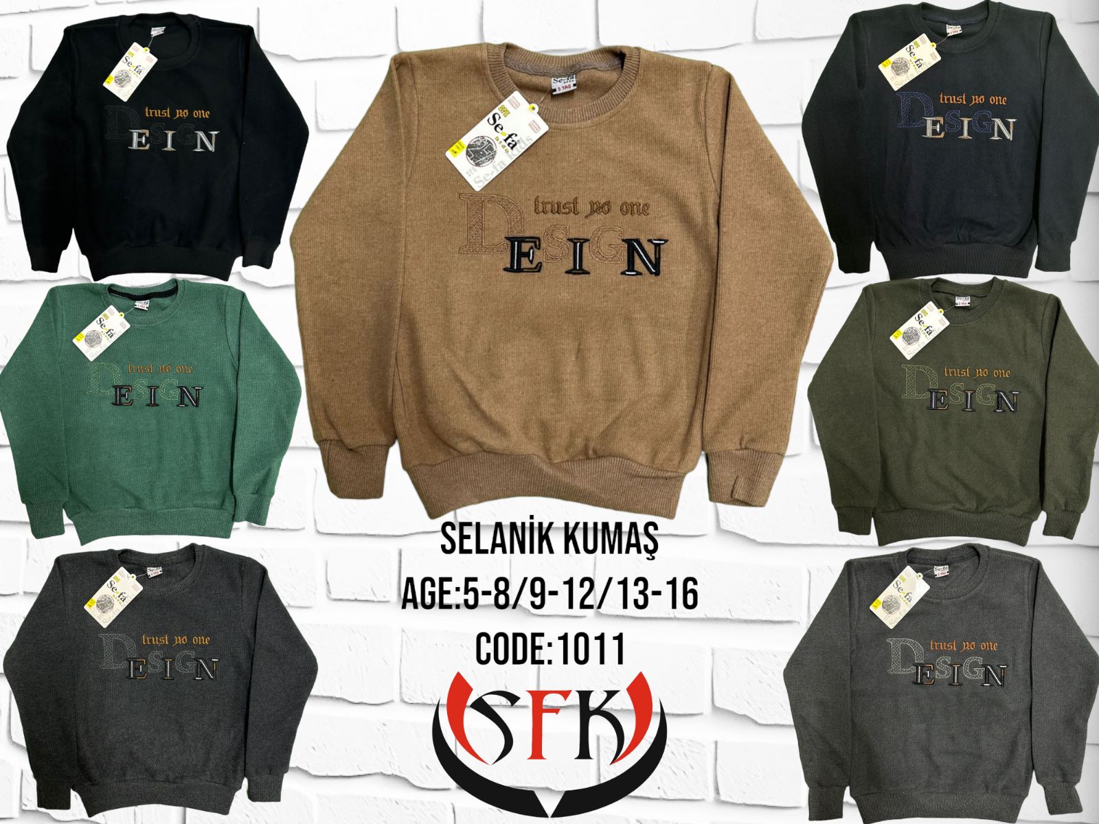SWEAT SELANIK O YAKA THE DESING BASK. COCUK
