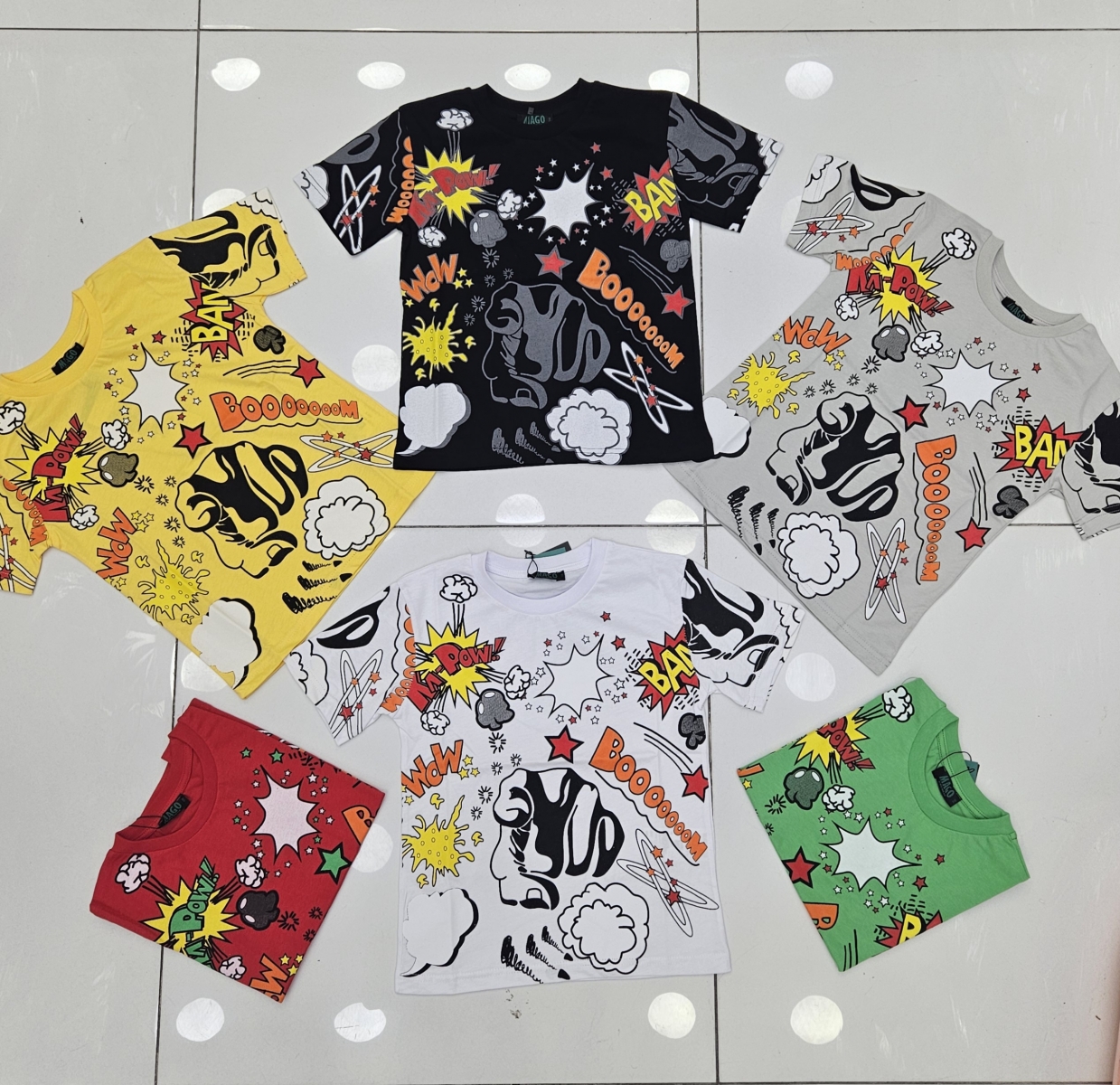 TSHIRT ERKEK BOMBA BASK. K KOL