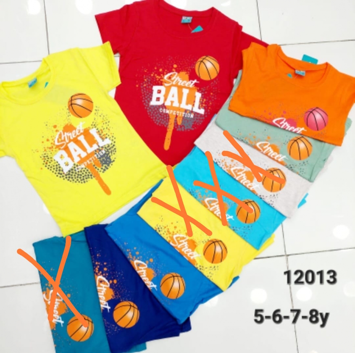 TSHIRT BASKILI ERKEK K.KOL