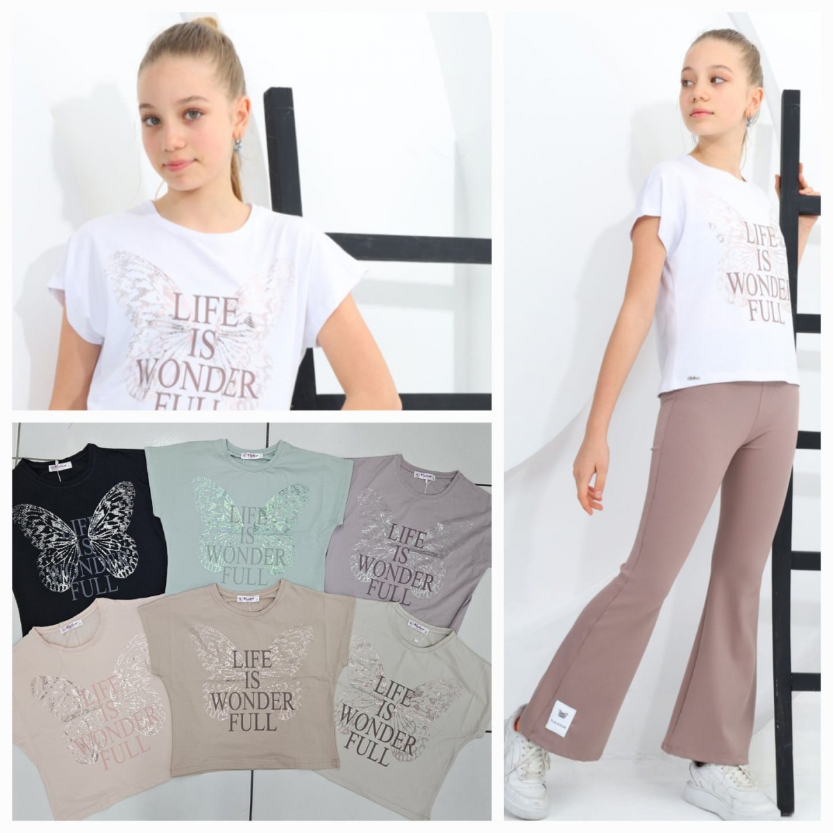 TSHIRT LIFE VARAK BAS K.KOL