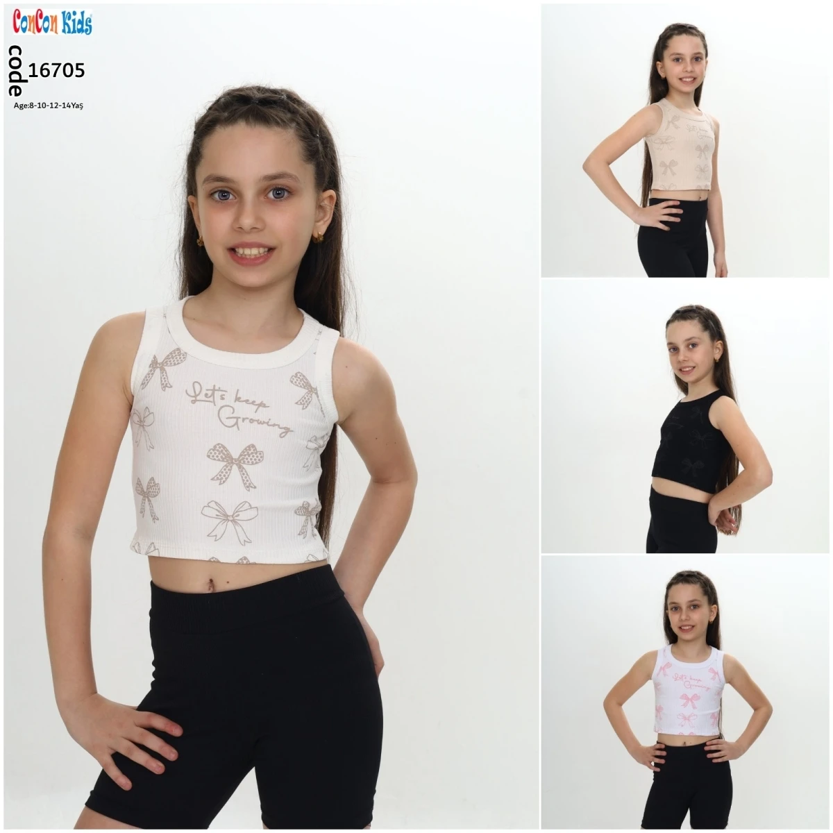 ATLET KIZ CROP LETS KEEP FIYONK BASK
