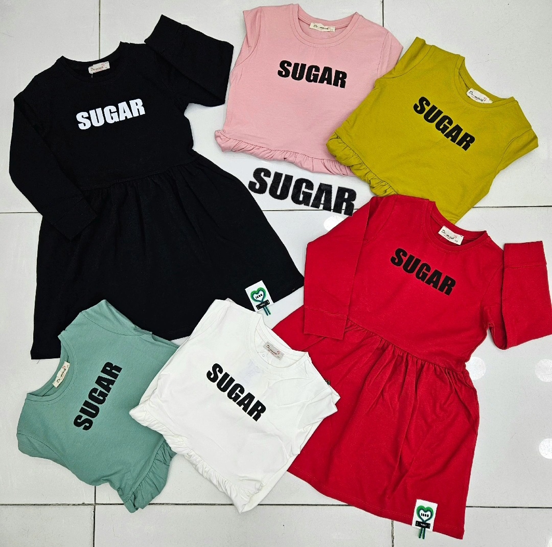 ELBISE KIZ COCUK SUGAR BASK U KOL