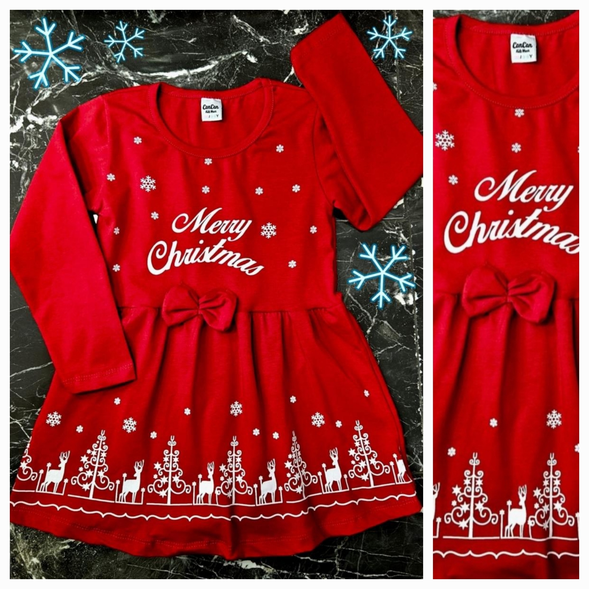 ELBISE NOEL MERY CHRISRMAS BAS U.KOL