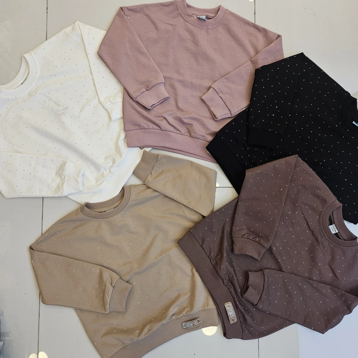 SWEAT COCUK KIZ FULL TASLI U KOL MEVSIMLIK