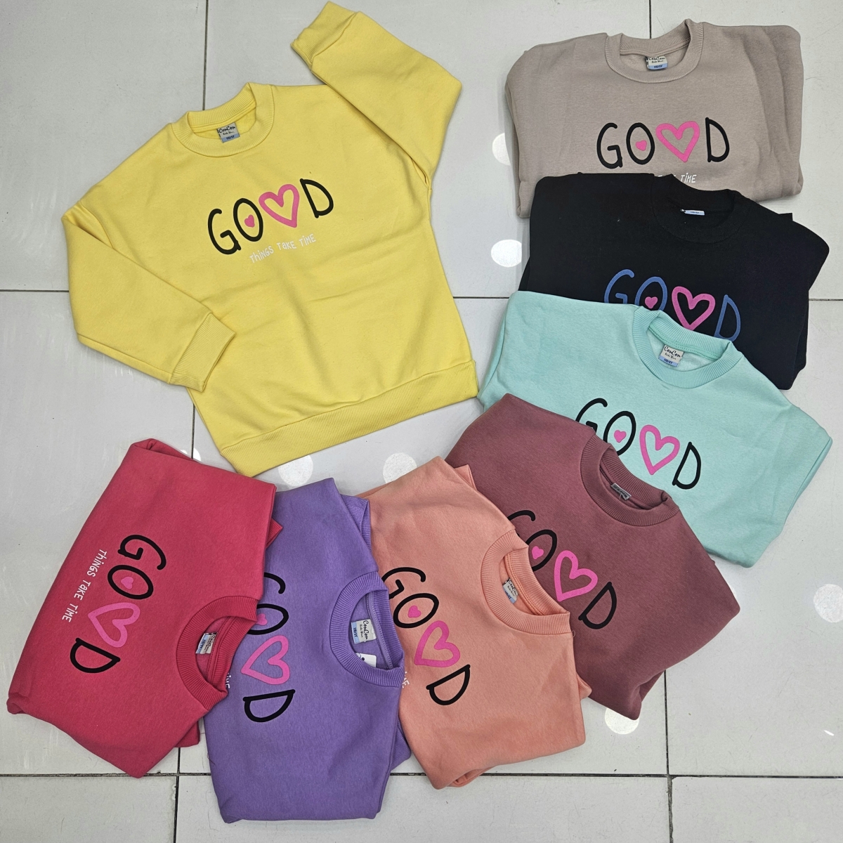 SWEAT KIZ GOOD BASK OVIRSEX KALIP U.KOL UC IP