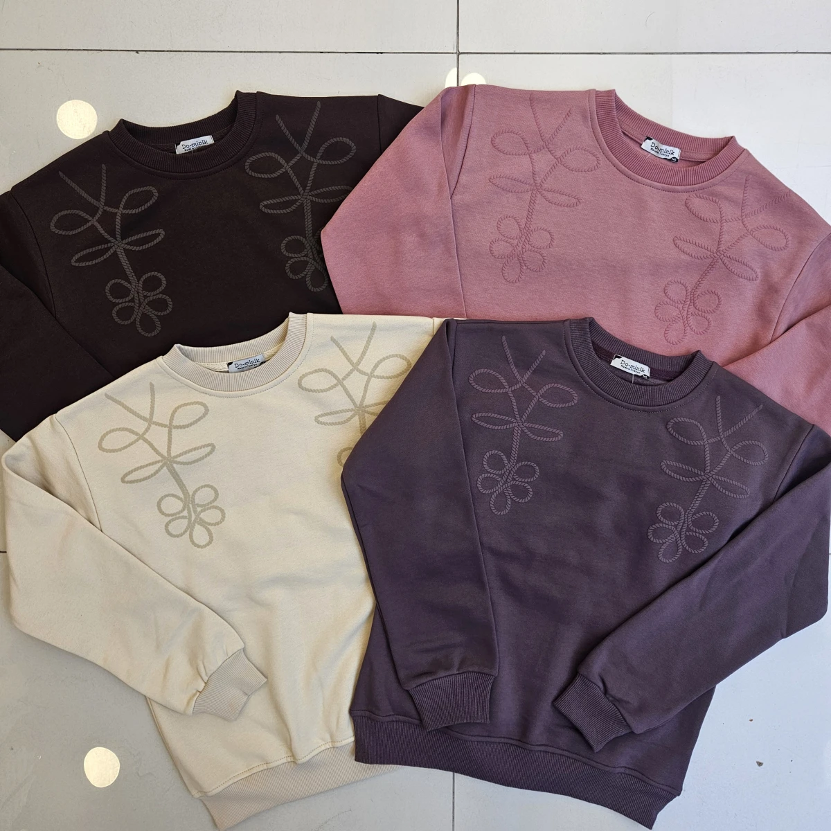 SWEAT SARMASIK MOTIFLI U.KOL