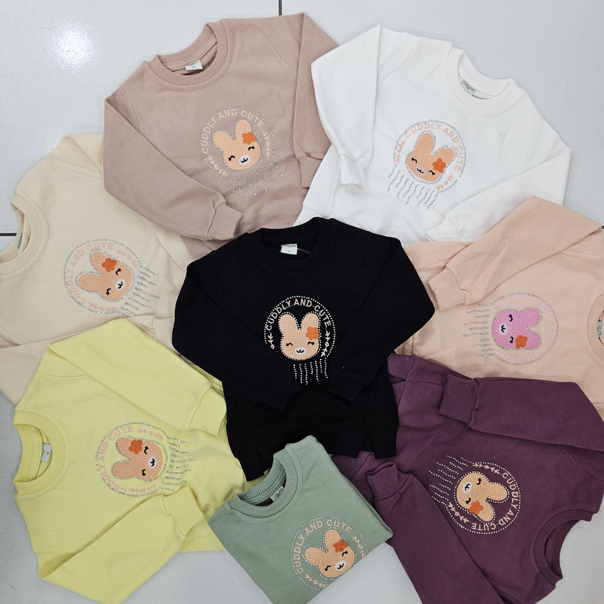 SWEAT SELANIK BEBE CUTE TAVSAN NAKISLI U.KOL