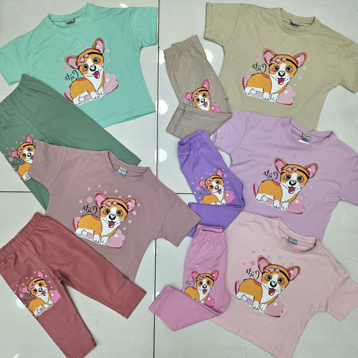 TAKIM CUTE KOPEK BAS KEDI KAPRILI K.KOL