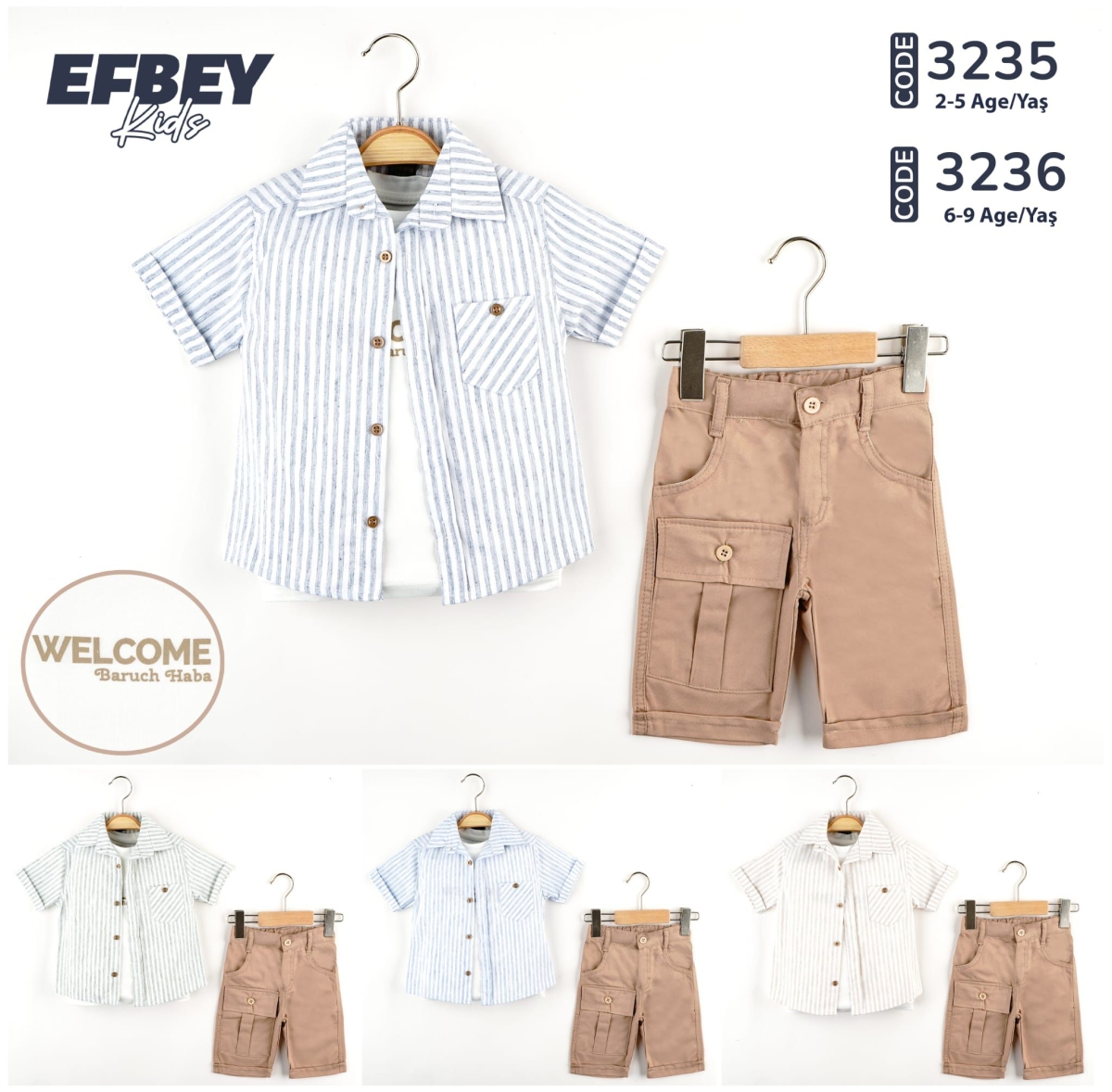 TAKIM GÖMLEK CİZGİLİ UCLU K.KOL