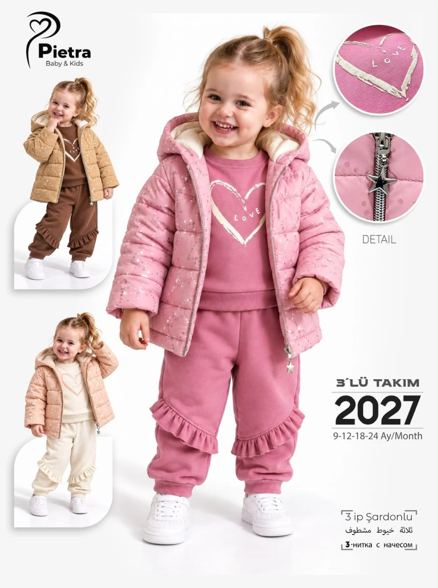 TAKIM MONTLU KIZ UC PARCA
