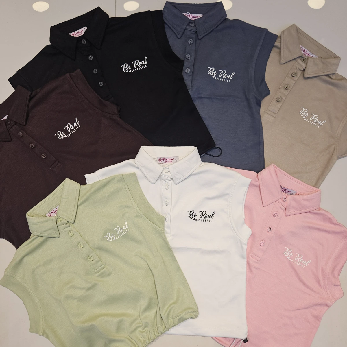 TSHIRT BE REAL BASK. POLO YAKA K.KOL