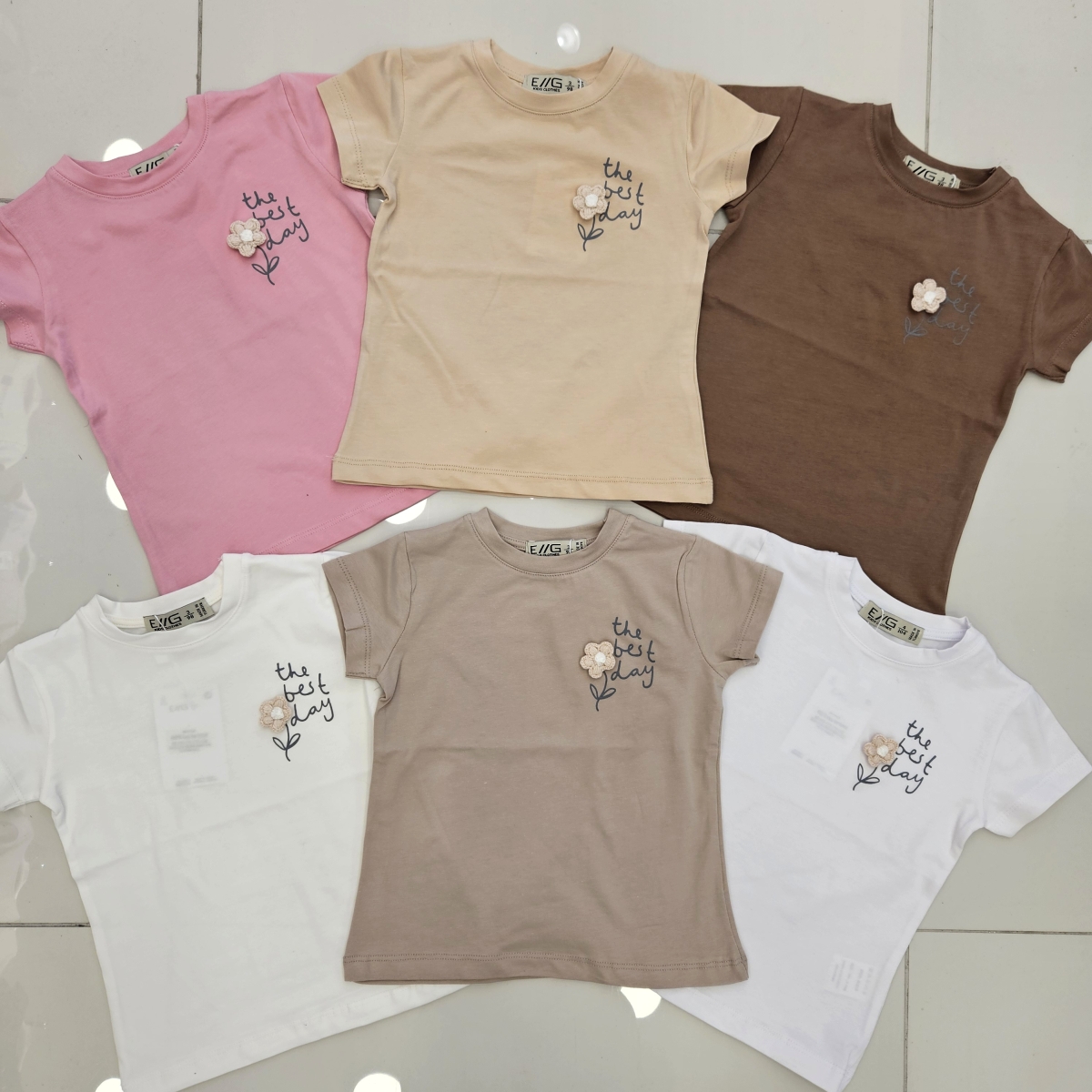 TSHIRT BEST DAY AKS. CICEK K.KOL