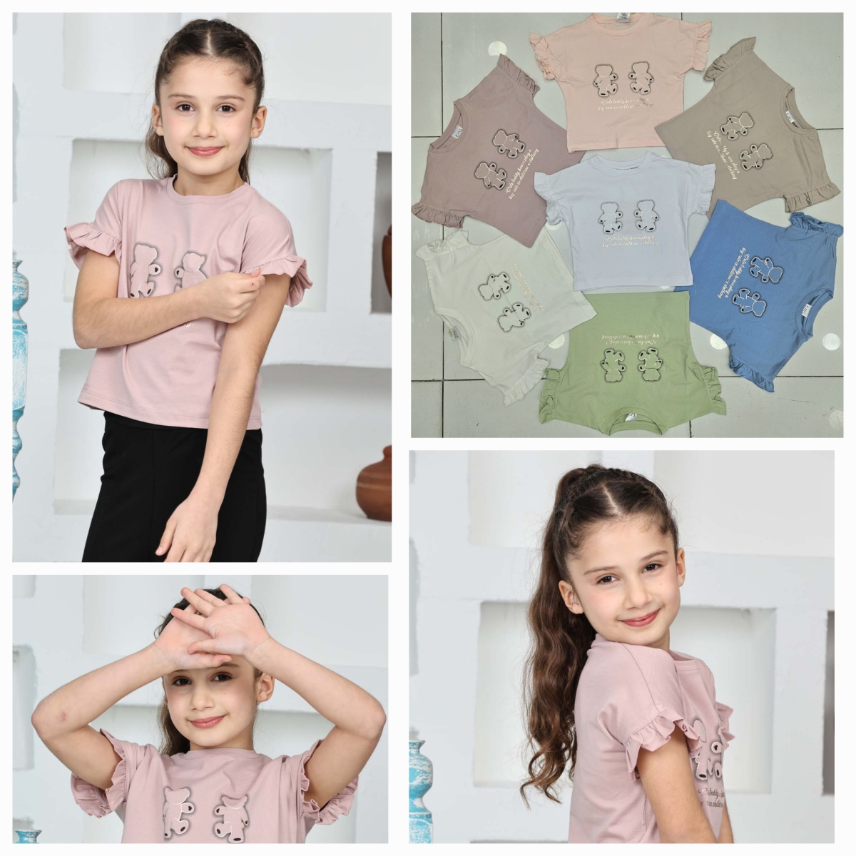 TSHIRT CIFT AYI BAS K.KOL