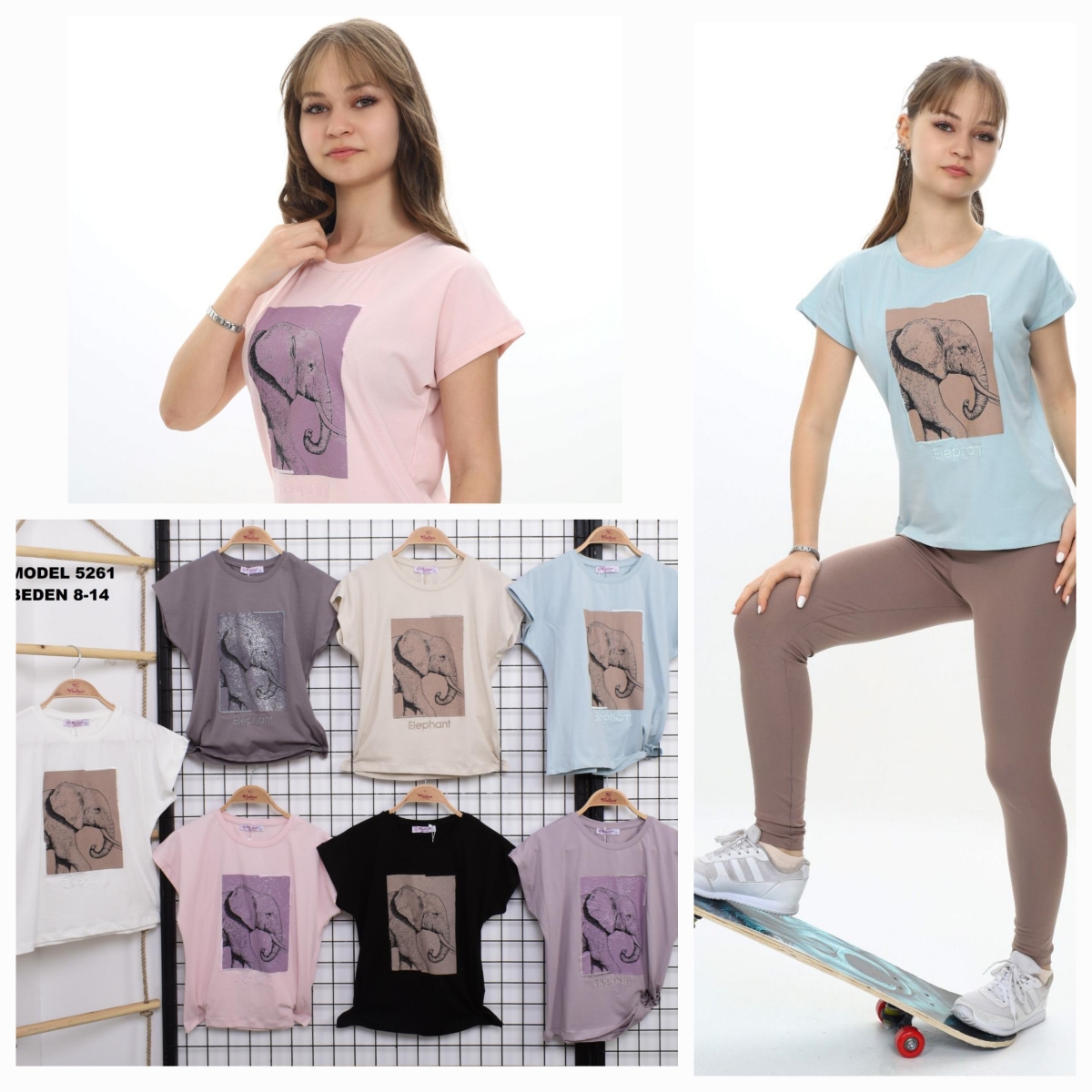 TSHIRT FIL BAS K.KOL
