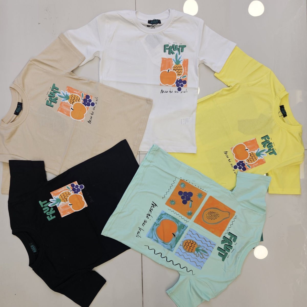 TSHIRT FRUIT BAS K.KOL
