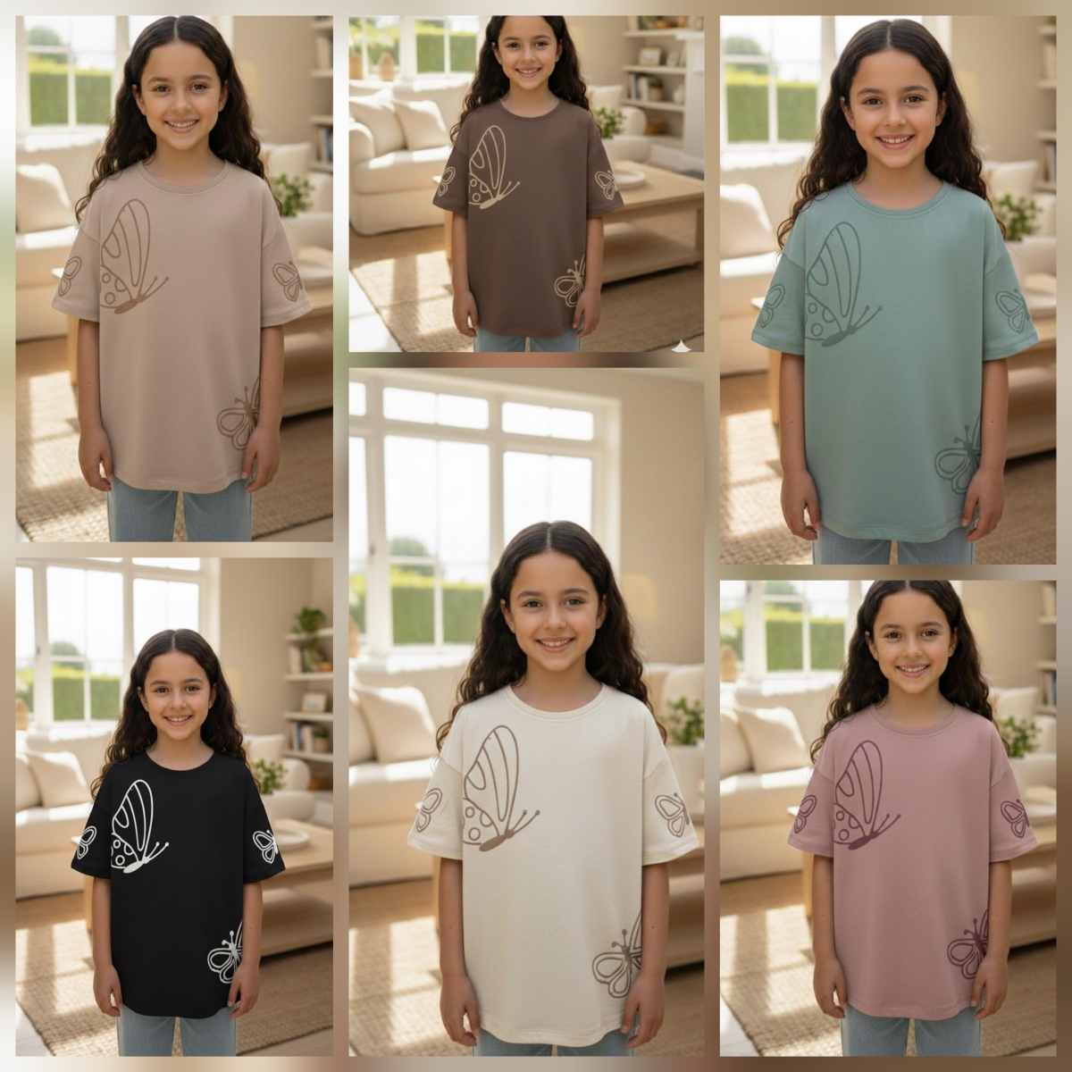 TSHIRT KELEBEK BAS K.KOL