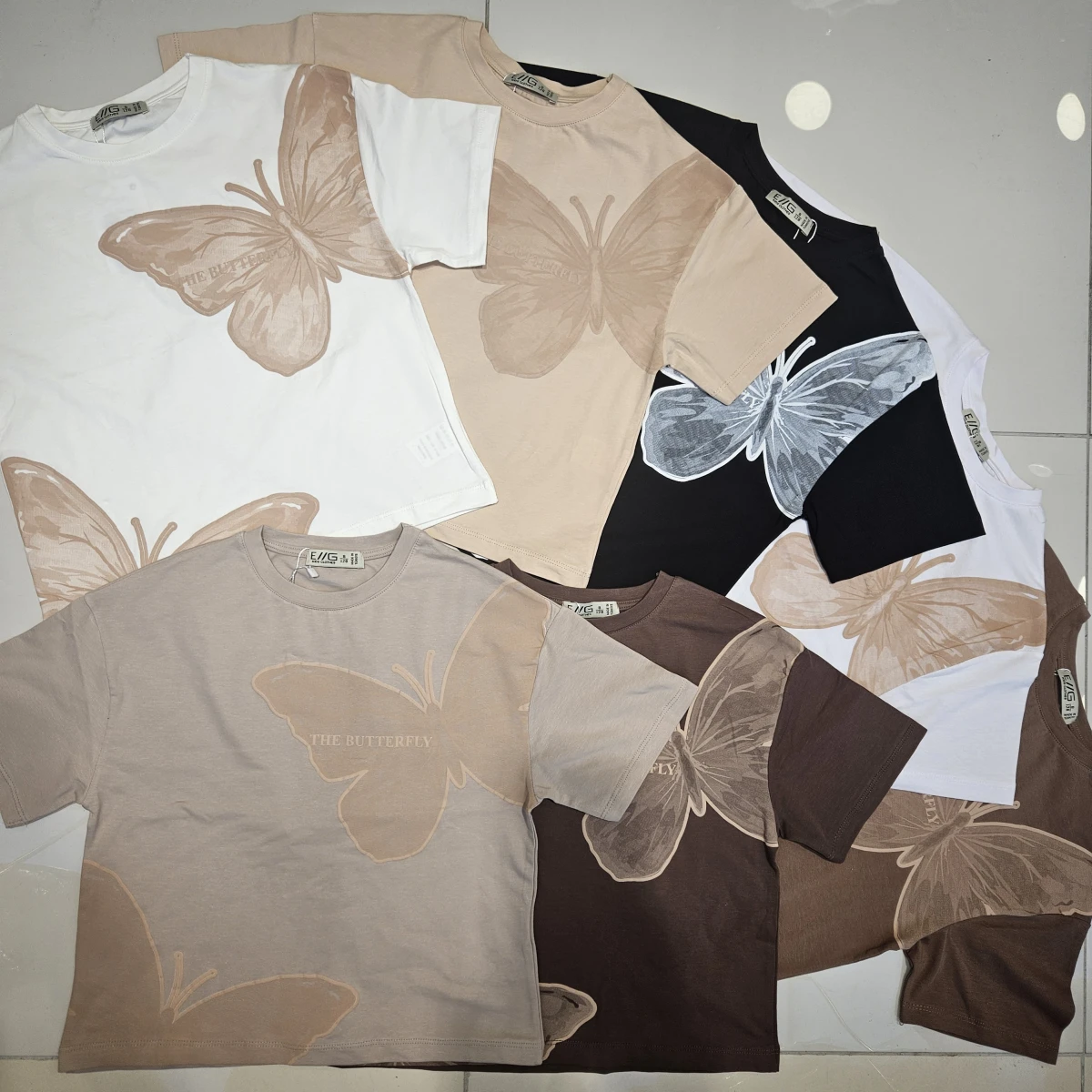 TSHIRT KELEBEK BAS K.KOL