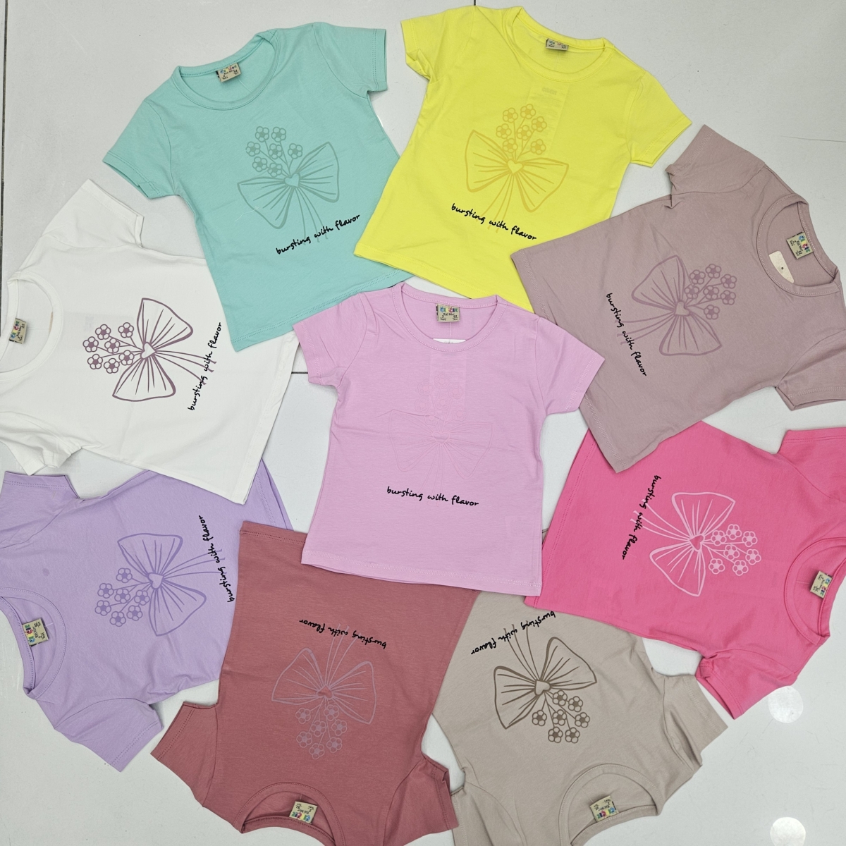 TSHIRT KIZ KURDELE BASK K KOL