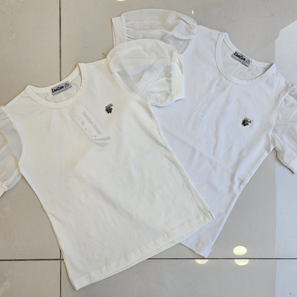 TSHIRT KOL SIFONLU ON AKS. K.KOL