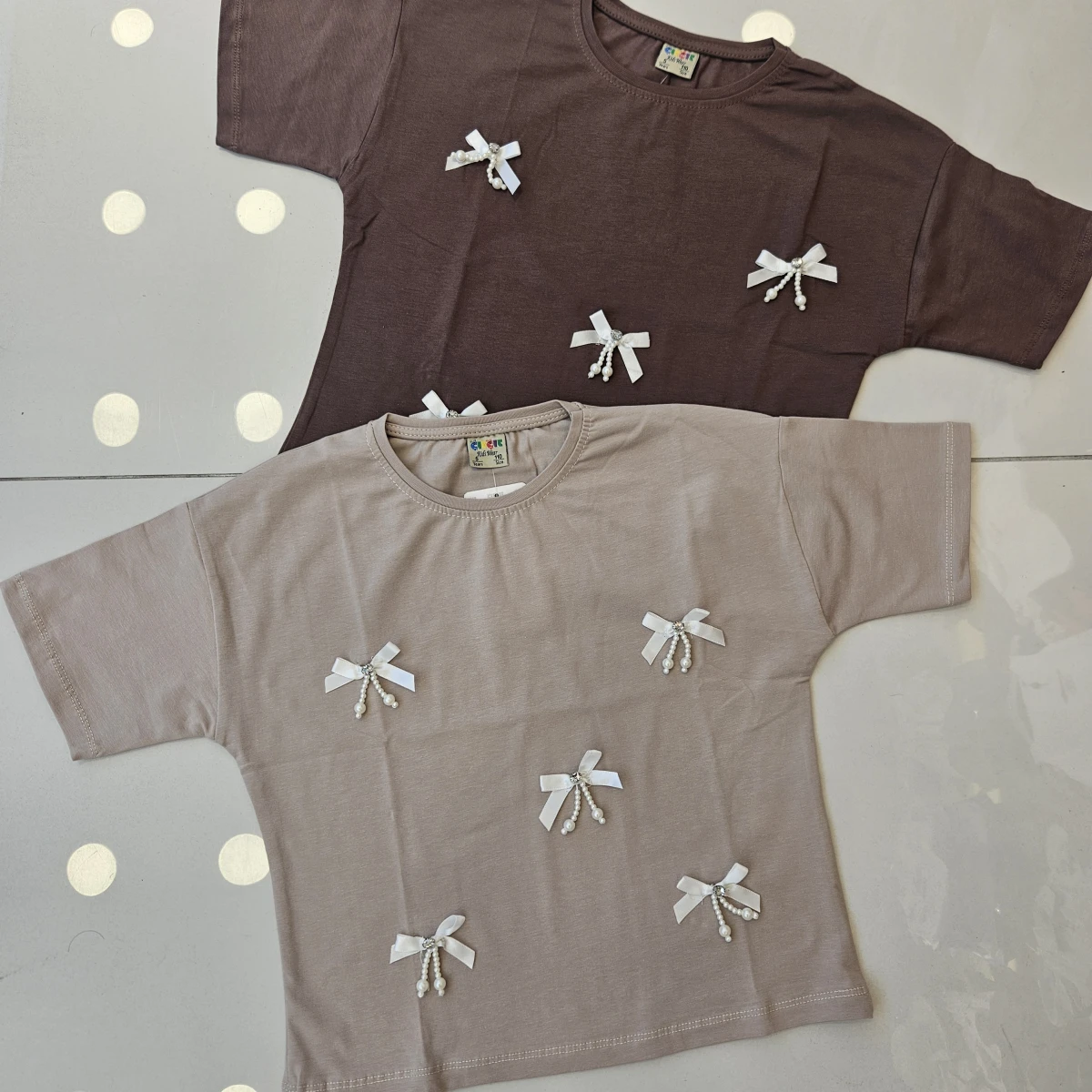 TSHIRT KURDELE TAS BAS K.KOL