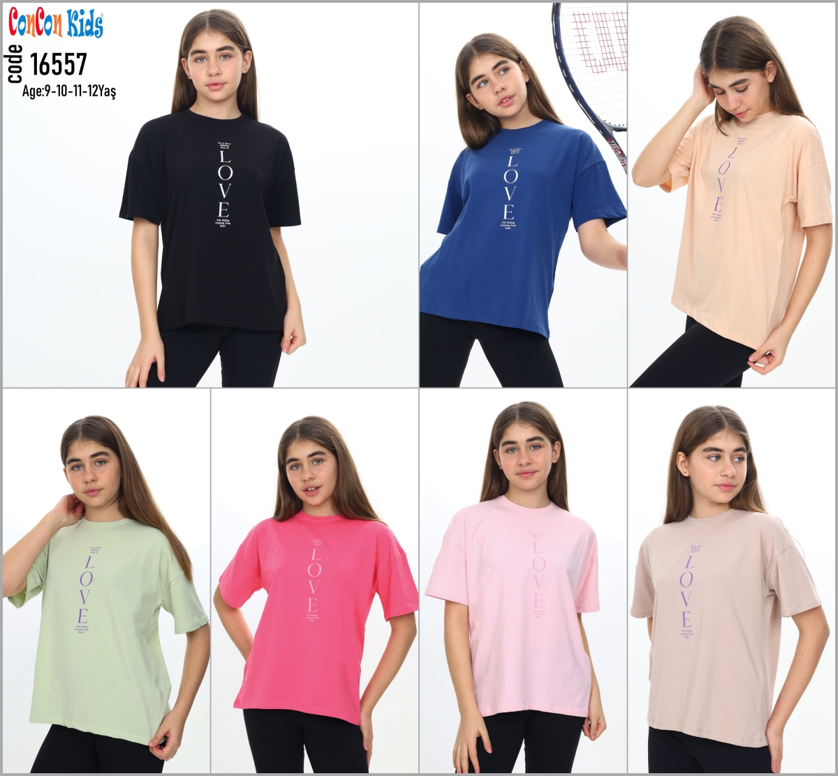 TSHIRT LOVE BAS OVERSIZE K.KOL
