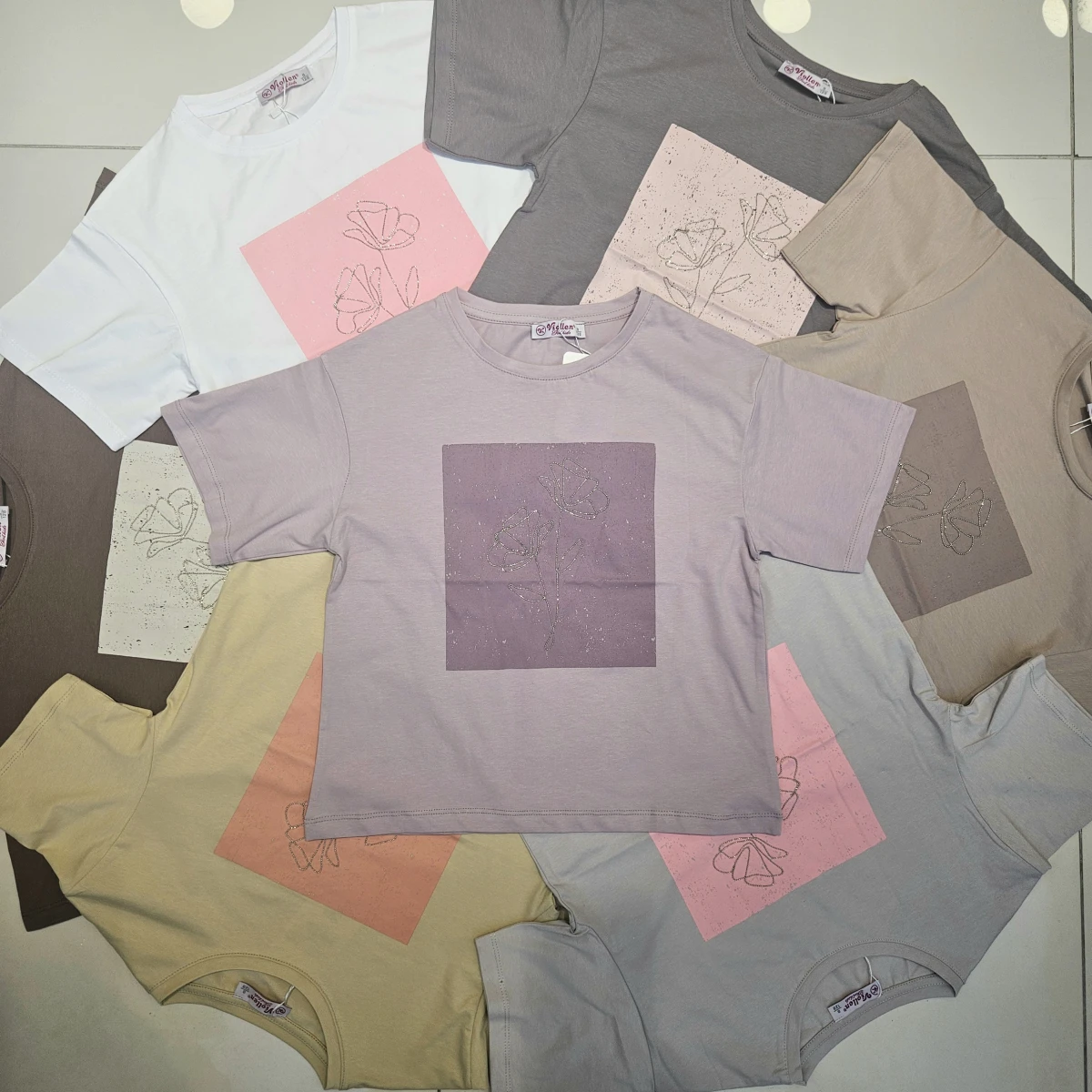 TSHIRT PANO USTU TASLI K.KOL