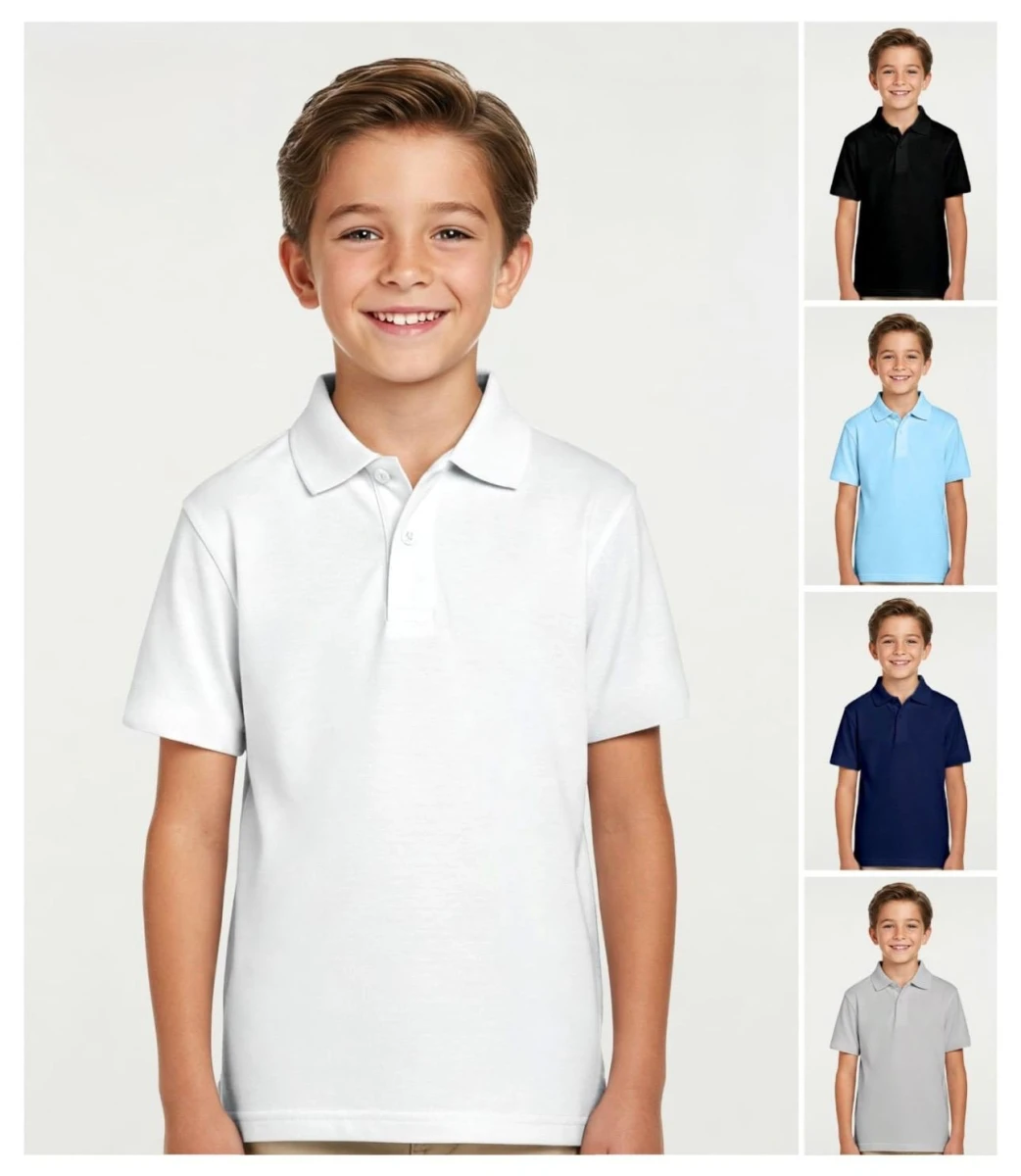 TSHIRT POLO YAKA DUGMELI GEZ K.KOL