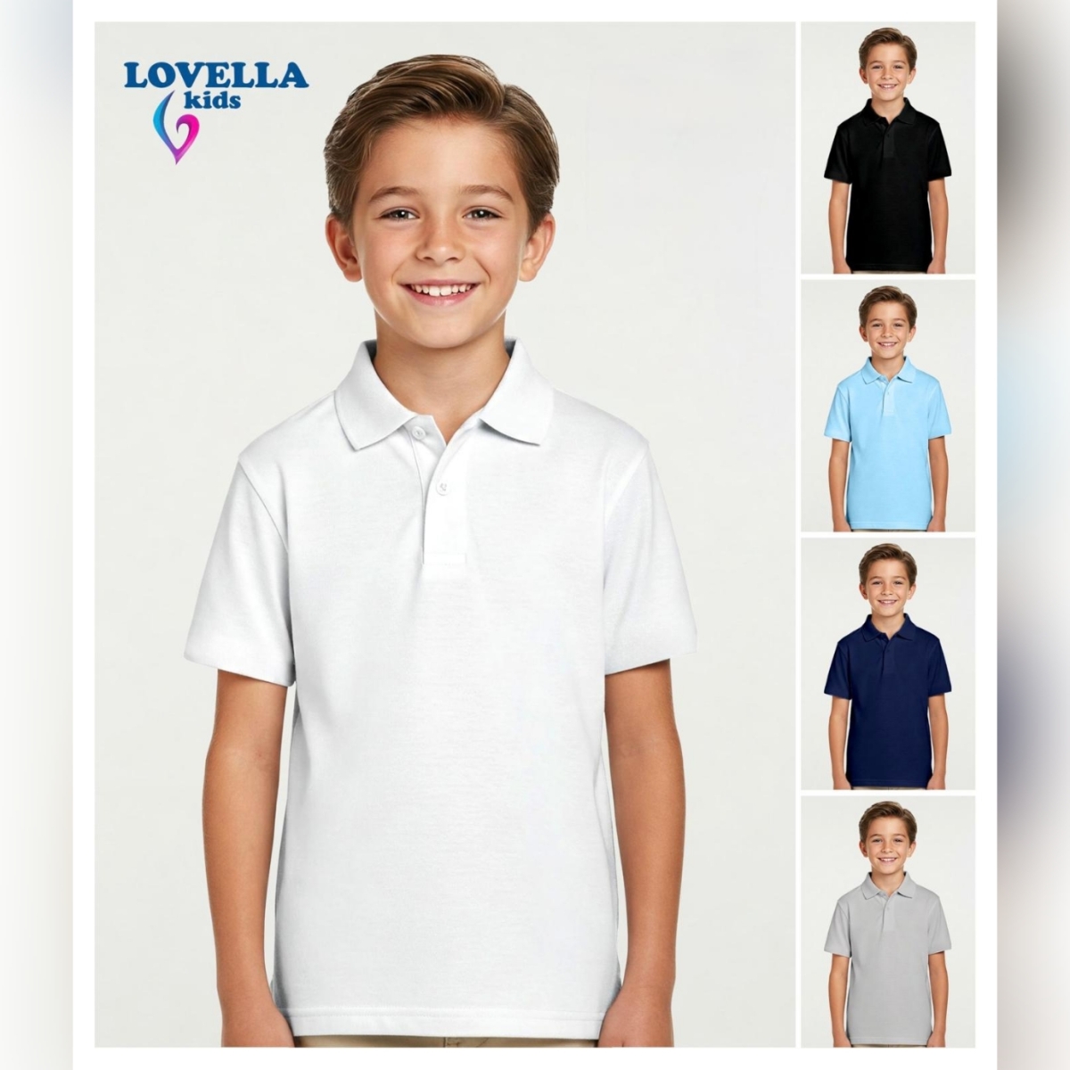 TSHIRT POLO YAKALI  DUZ GARSON K.KOL