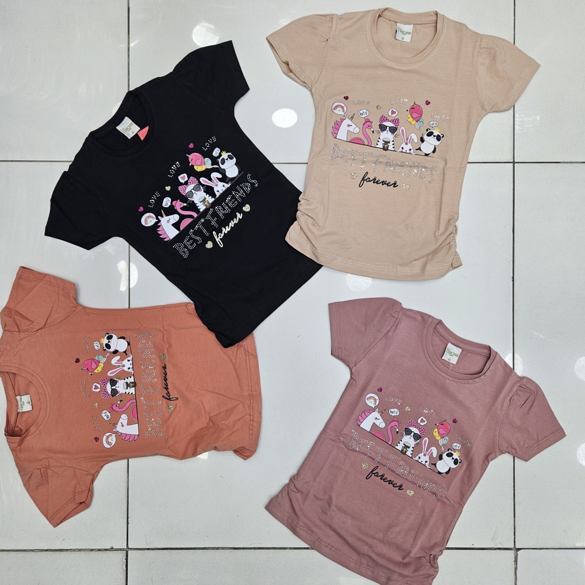 TSHIRT PRETY FRIEND TASLI BAS K.KOL