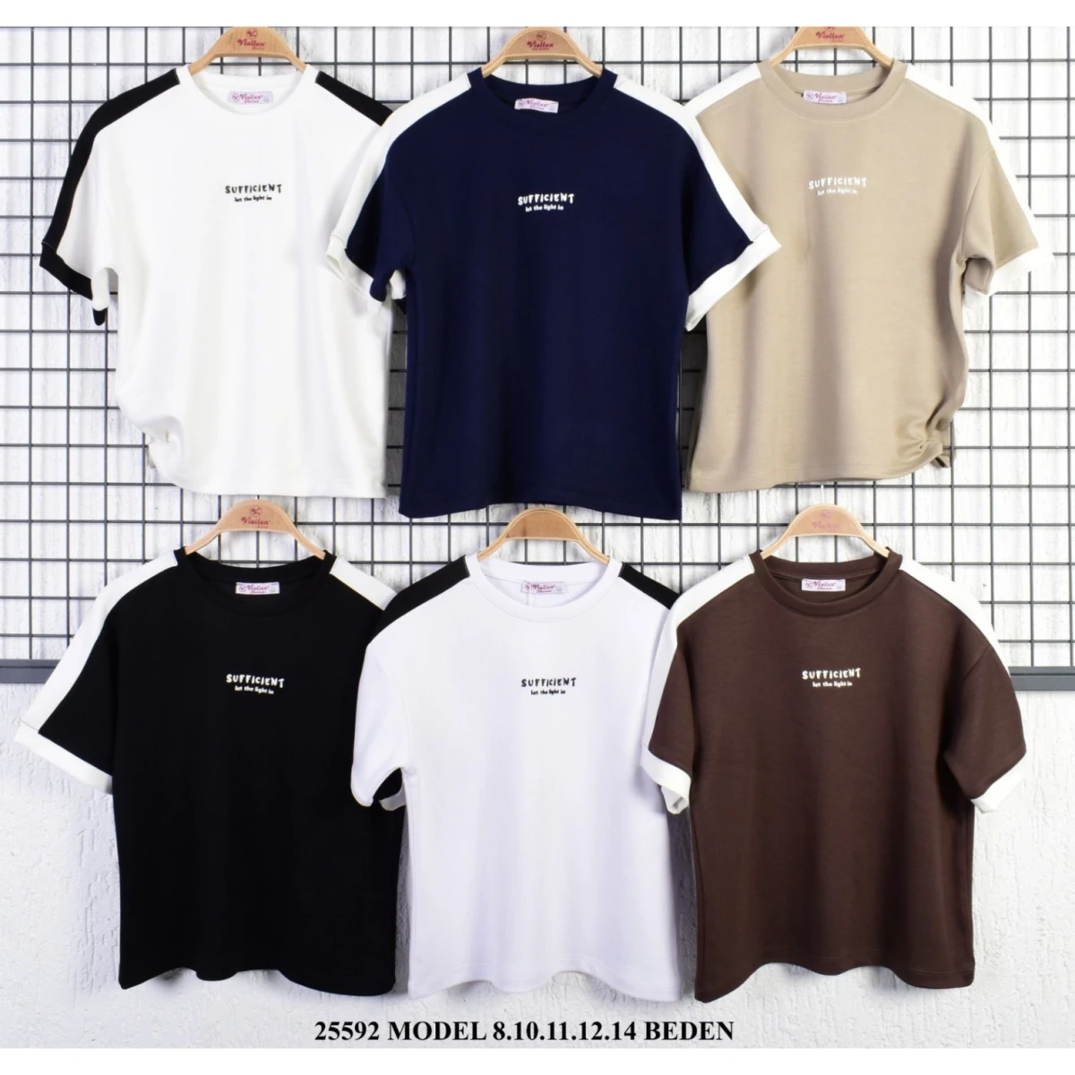 TSHIRT SUFFICIENT ENJ. BAS K.KOL