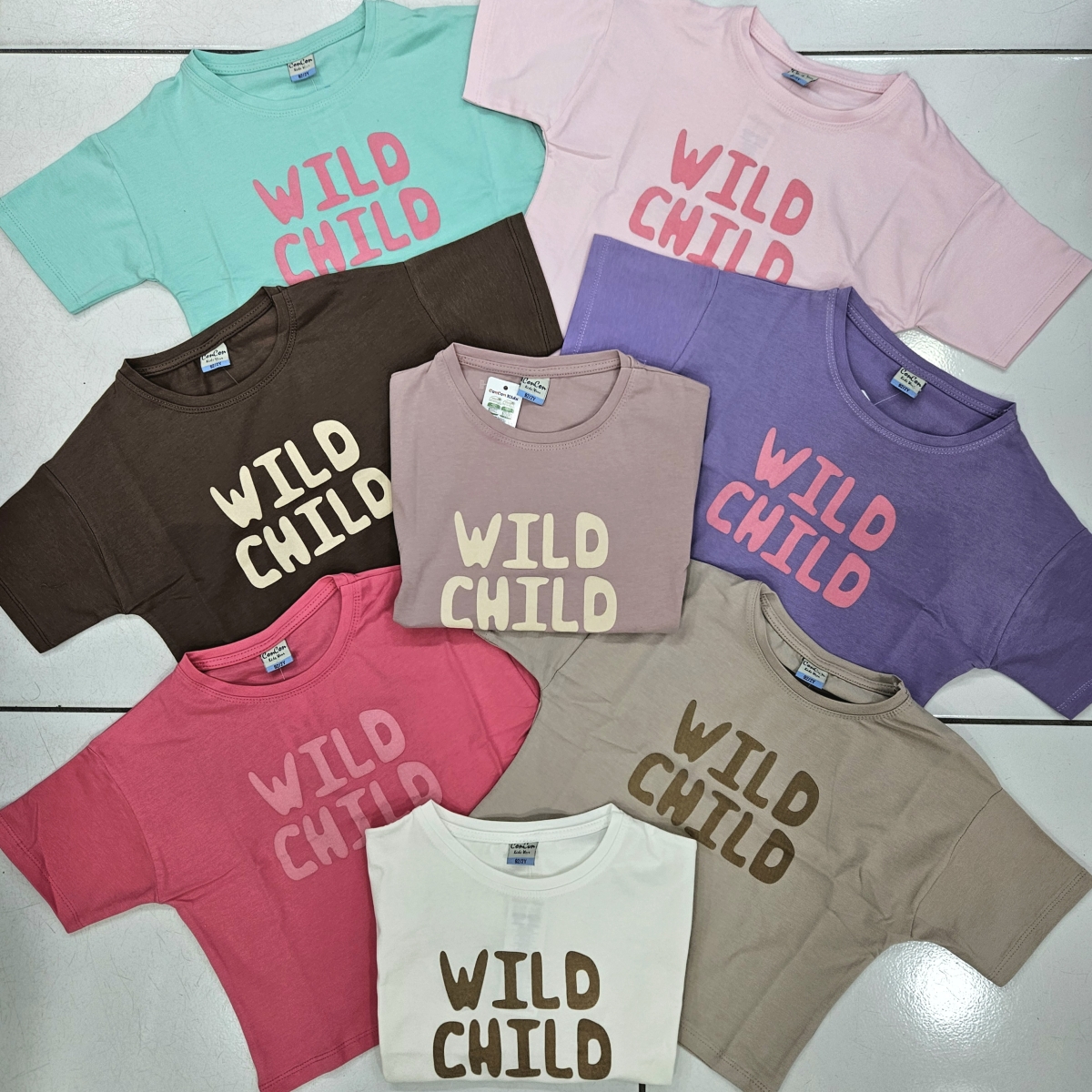 TSHIRT WHILD CHILD BAS K.KOL