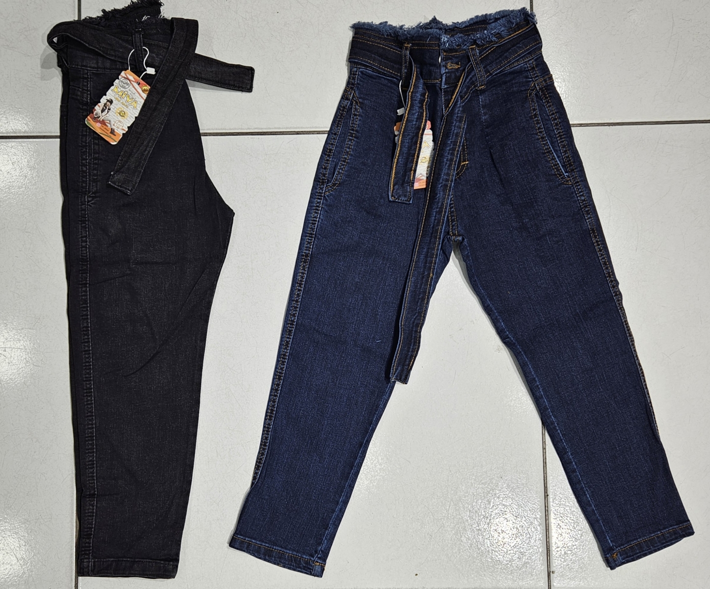 PANTOLON KIZ KEMERLI COCUK