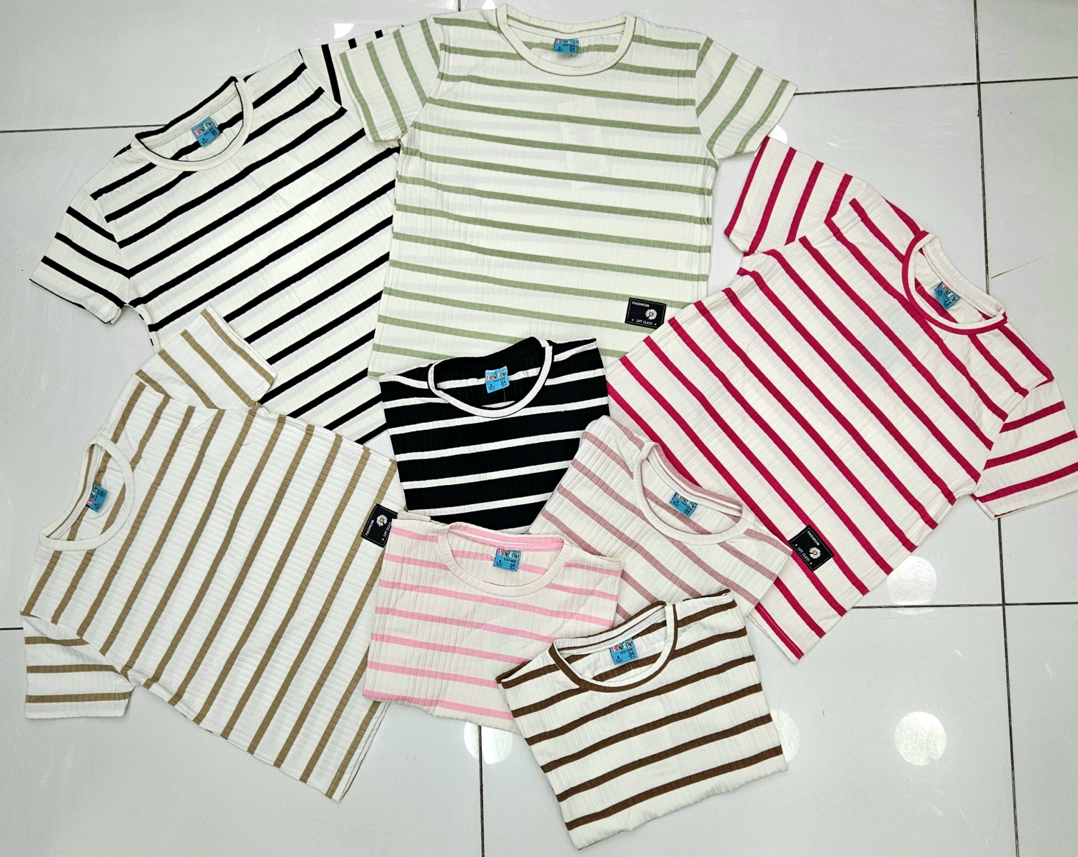 TSHIRT CIZGILI KIZ K.KOL