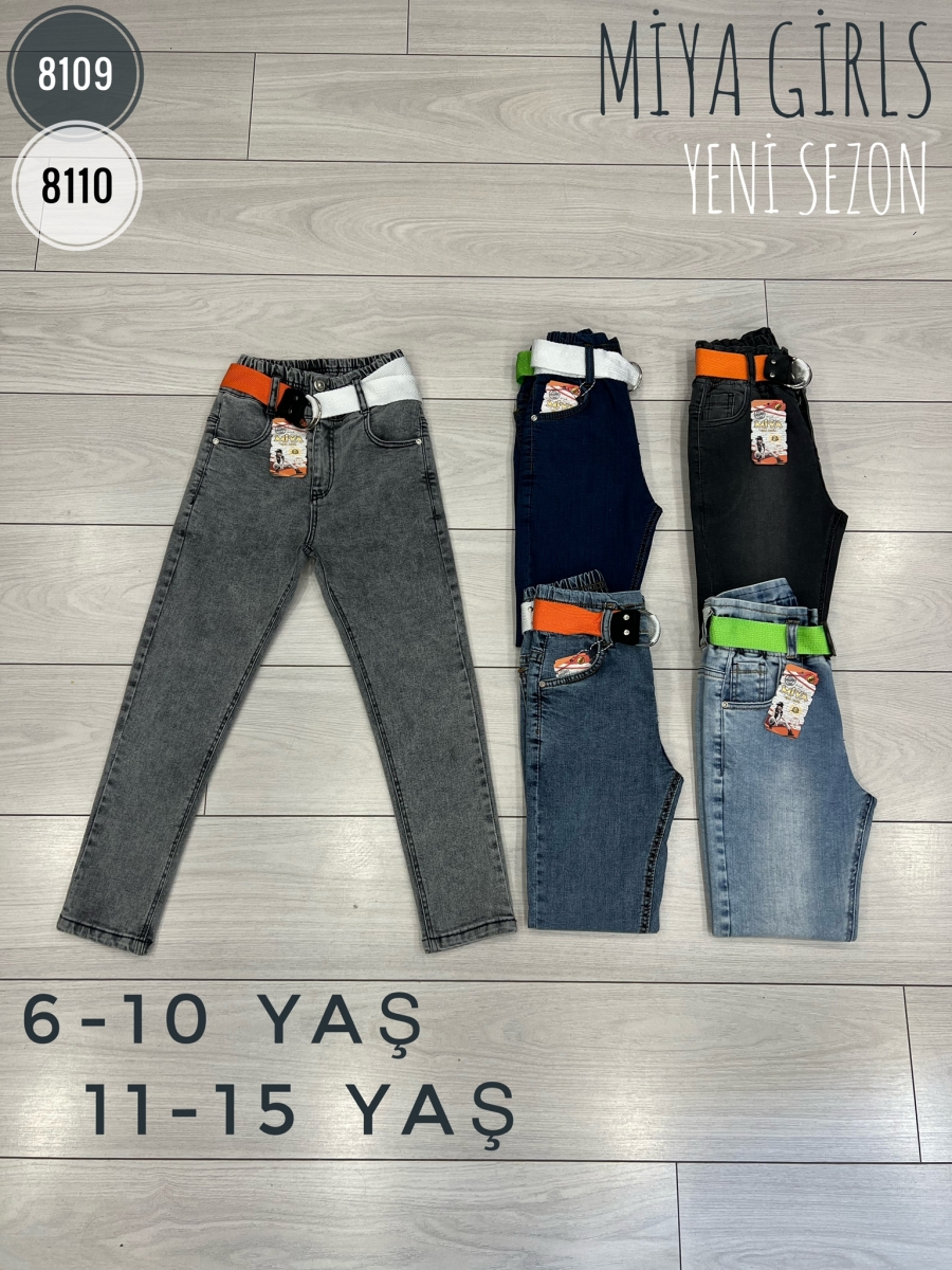 PANTOLON KIZ KEMERLI FOSFORLU GARSON