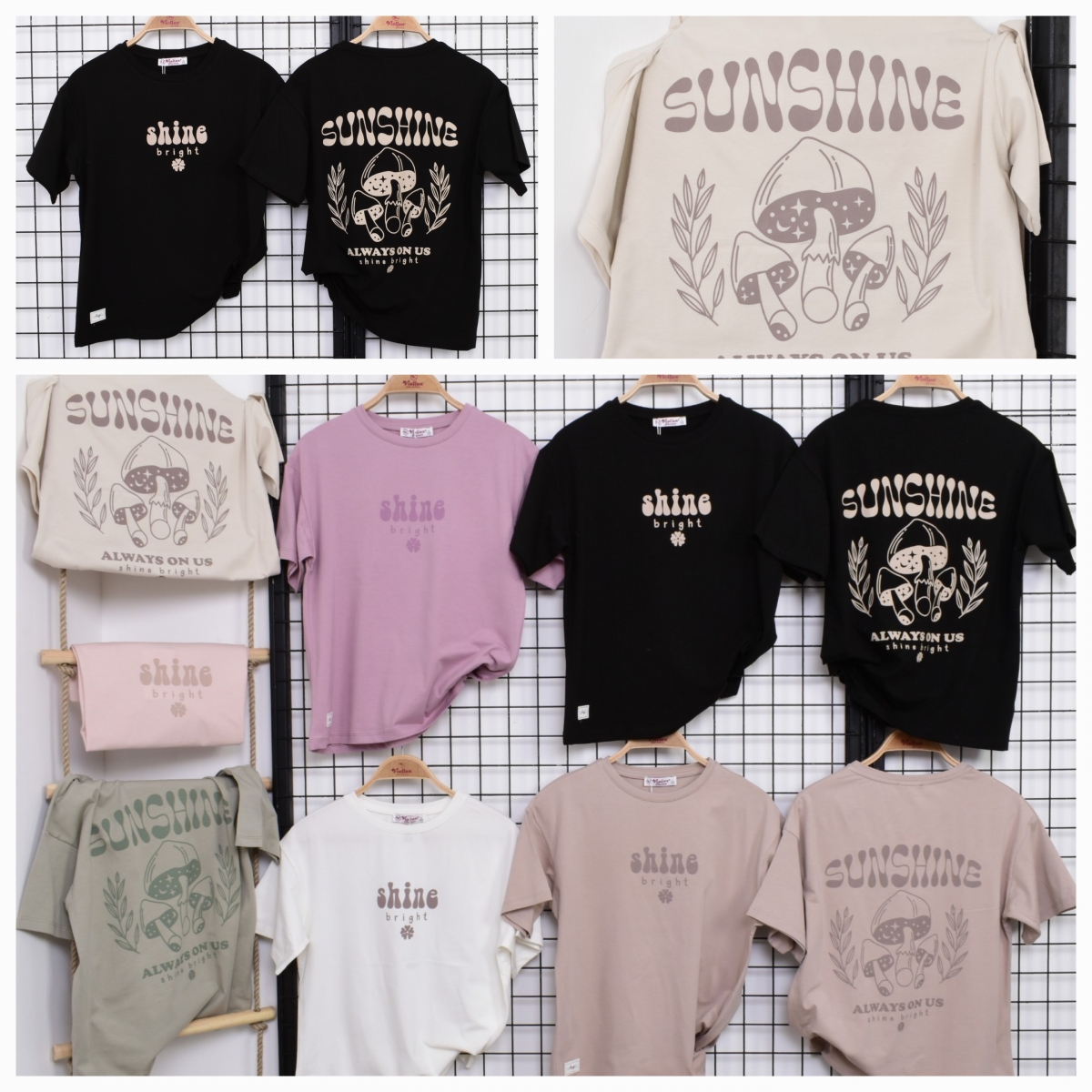 TSHIRT KIZ SHINE BASK. K KOL