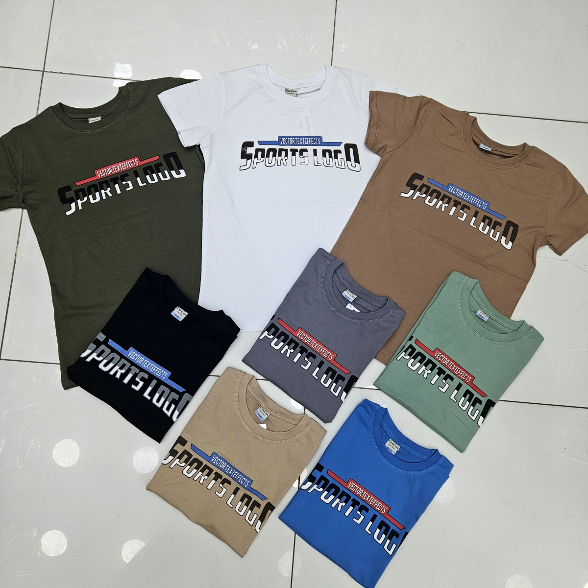 TSHIRT SPORTS BAS K.KOL