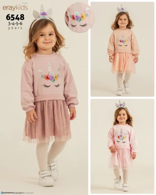 ELBISE KIZ UNICORN U KOL