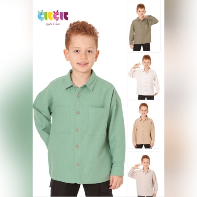 GOMLEK OVERSIZE COCUK CEPLI U.KOL