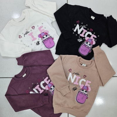 SWEAT SELANIK BEBE NICE CEPLI TAVSAN  U.KOL