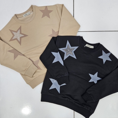 SWEAT YILDIZ BAS U.KOL IKI IP