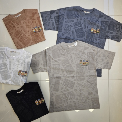 T-SHIRT ERKEK AFRICAM BASK. K KOL GARSON