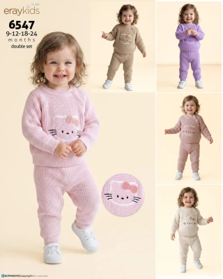 TAKIM KIZ TRIKO HELLO KIITY BASK BEBE U KOL