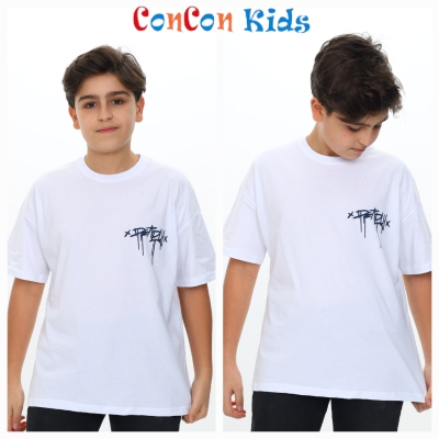 TSHIRT ERKEK XPEAPLYX BASK. OVERSIZE OZEL BEDEN  K.KOL