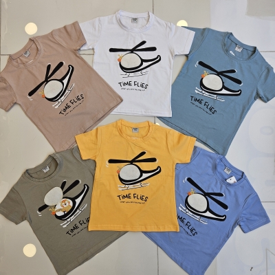TSHIRT HELIKOPTER BAS K.KOL
