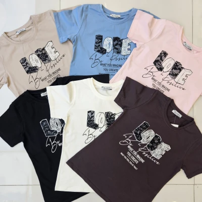 TSHIRT LOV BAS. K.KOL